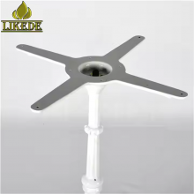 European Classic Antique White Cast Iron Metal Table Base Frame With Powder Coating on Sale thumbnail-4