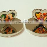 103mm NIckle plating Candle Lid with heart frame
