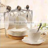 Peacock Coffee Cup Set thumbnail-1