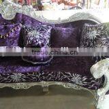 Graceful European Noble Living Room Wooden Sofa Sets thumbnail-6
