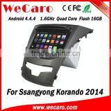 Wecaro WC-SY8067 8" Android 4.4.4 WIFI 3G Car Dvd Player for Ssangyong Korando Car Gps Navigation 2014 2015 thumbnail-6