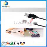 Tough Flat USB Data Cable Phone Charger Cable Sync Black Color USB2.0 Cable for IPhone5 thumbnail-4