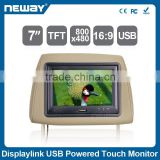 7" resistive Touch Screen Industrial Monitor LED Backlight LCD car monitor