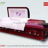 FEMALE ESTHER CHERRY Wood Casket Box From China High Gloss Mdf thumbnail-1