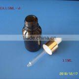 15ml Amber Glass Jars Reagent Eye Dropper Drop Aromatherapy Liquid Pipette Bottles thumbnail-1