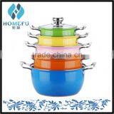 10pcs Stainless Steel Color Kitchen Accessories Cooking Pot Sets as Seen on tv Quality Choice