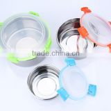 lock lock stainless steel take out food container soup bowl with lid