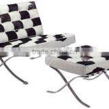 Barcelona Lounge Chair With Ottoman Replica SF-505 thumbnail-1