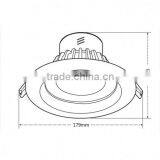 LED Downlight 15W Warm White 1200lm Round COB Ceiling Downlight thumbnail-4