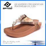2014 Trendy Women Flip Flops Best Selling Flowery Decoration