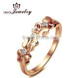 2014 Fashionable 18k White Gold Ring White Crystal Ring thumbnail-1