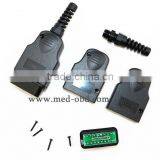 16Pin OBD2 Connector J1962m PCB Plug With Enclosure and Strain Relief thumbnail-3