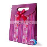 Beautiful Pink Bowknot Paper Bag for Packing Gift
