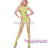 Fluorescent Green Multi Net hot Seamless full body fishnet stockings