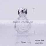 Rose Shape Perfume Liquid Empty Glass Bottle 0.5oz thumbnail-1