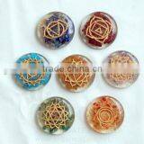 Wholesale Engraved Orgone Disc Chakra Set Without Coil thumbnail-1