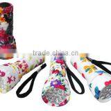 TE075 2015 Promotion Flower Pattern Super Power Aluminum Zoom in and Out 21LED Flashlight