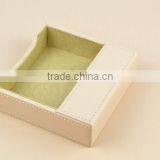 China OEM Design Genuine Leather Office Storage Box Multipurpose Office Desk Mat thumbnail-3