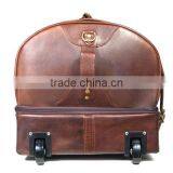 Vintage European Style Genuine Leather Travel Bag, Big Capacity Trolley Bag Made in China thumbnail-3