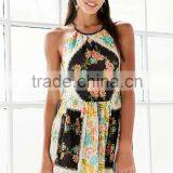 Printing 2016 New Designer Sexy With Strapy Back Bohemian Style Mini Dress for Women thumbnail-2