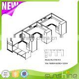 KU-FK6+K3 Commericial Office Furniture 3 Person Office Workstation/Office Furniture thumbnail-3