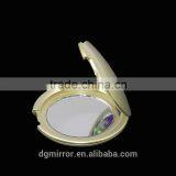 Shabby chic hand mirror, plastic foldable pocket mirror, lady beauty cosmetic mirror