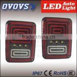 ovovs Hot sale 7inch led offroad tail light 12v led turn/brake light for J-eep wrangler jk