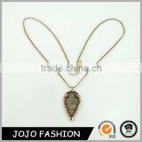 Wholesale Anti Gold Color Jewellery Meaningful Leaf Pendant Necklace thumbnail-1