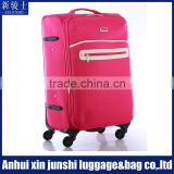 High Quality Best Soft Shell Folding Trolley Suitcase/ Polyester Polo Trolley Luggage