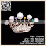 Crystal Butterfly Gold Brooch Jewelry Cheap Ruby Black Diamond Pearl Brooch thumbnail-3