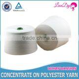 303 100pct Spun Virgin Polyester Textile Yarn in Plastic Cone thumbnail-2