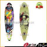 High Quantity Longboard Wholesale Canadian Maple Heat Transfer Printing Longboard Skate thumbnail-2