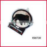 Custom Soft Plastic Material Square Down Jacket Feather Label thumbnail-3