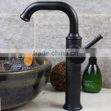 Vintage Bathroom Vessel Sink Faucet Oil Rubbed Bronze Single Handle Single Hole Lavatory Basin Faucets Mixer Valve Control With thumbnail-4