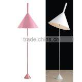 White /pink Flower Bamboo Hat Lights ; Iron Floor Lamp; Room Decoration Light