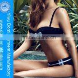 Classic Black and White Swimwear,retro Large Geometric Pattern Stitching Sex Photo/india Sex Photo thumbnail-1