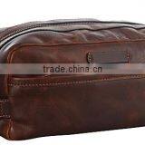 Leather Travel Toiletry Kit Bag Hotel thumbnail-4