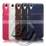Best Quality Flip Premium Leather Kickstand Card Pocket on Back Cover For HTC Desire 728 Fast Delivery