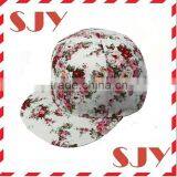 Hawaii Floral Print Flat Bill Hip-hop Baseball Cap thumbnail-2
