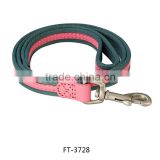 Fashion Quality Leather and Canvas Dog Leash Branded Pet Leash