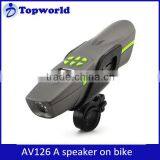 Fashion Design Multi Functions Excellent Sound AV126 Wireless Bicycle Bluetooth Speaker with LED Light