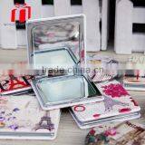 Manufacture Selling Well Quality Pu Leather Cover Pocket Mirror