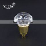 33 mm gold finish clear zinc glass crystal knobs for cabinets