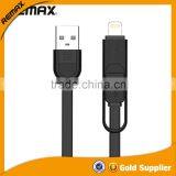 REMAX Elegant 2 in 1 High Speed Quick Chargin Data Micro USB Cable for Android Mobile Phone thumbnail-3