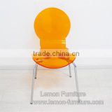 cheap plastic tables and commerial stacking chairs with chrome metal leg and round table