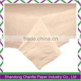 2016 Wholesale Paper Table Covers with Waterproof Plastic Lining