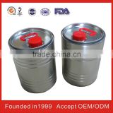1L round tin cans for chemical with ISO9001 & SGS