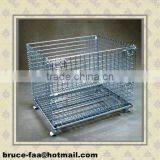 folding wire mesh container/storage cage