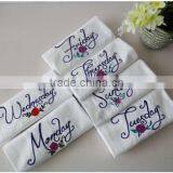 100% Cotton Table White Cloth Napkin Dinner Napkin