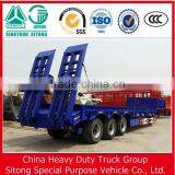 Multi Axle Hydraulic Low Bed Trailer for Carrying Crane/excavator/tractor thumbnail-2